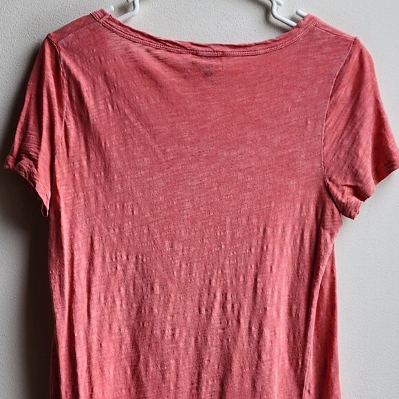 Talbots Coral Cotton Scoop Neck T-Shirt Size Petite Small - Picture 13 of 14